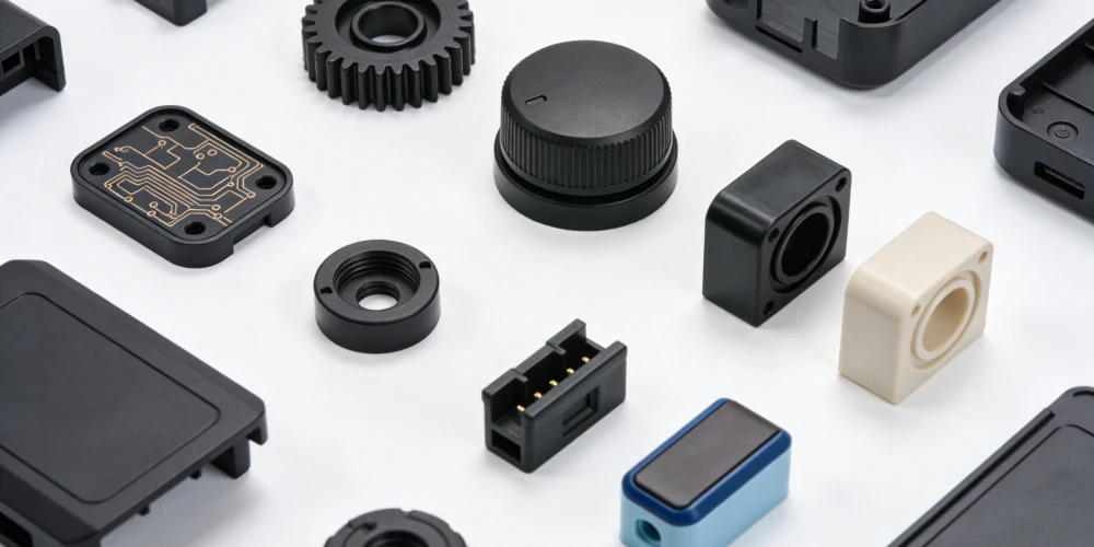 Some plastic parts manufactured by YG TeCH