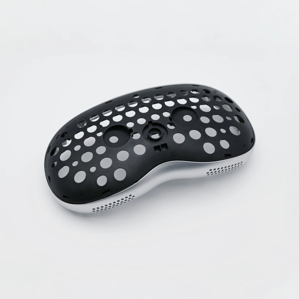 Lightweight structural parts for VR/AR headsets produced via precision plastic injection molding