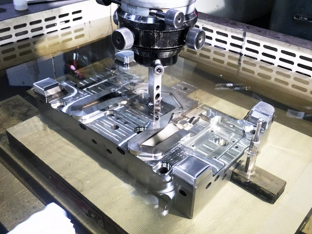 EDM electrical discharge machining producing a mirror finish on mold steel
