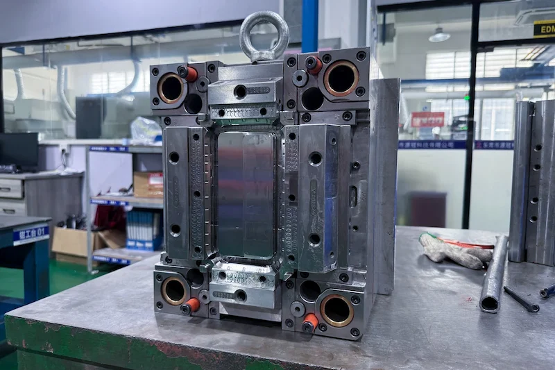 Hardened steel production injection mold cavity insert