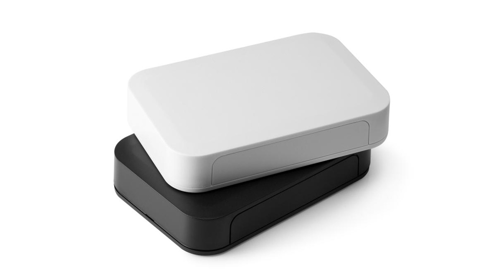 Rugged IoT sensor enclosure with waterproof overmolded seal